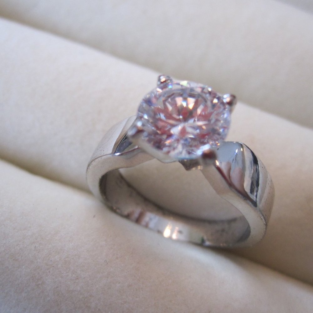 Faux Diamond Ring